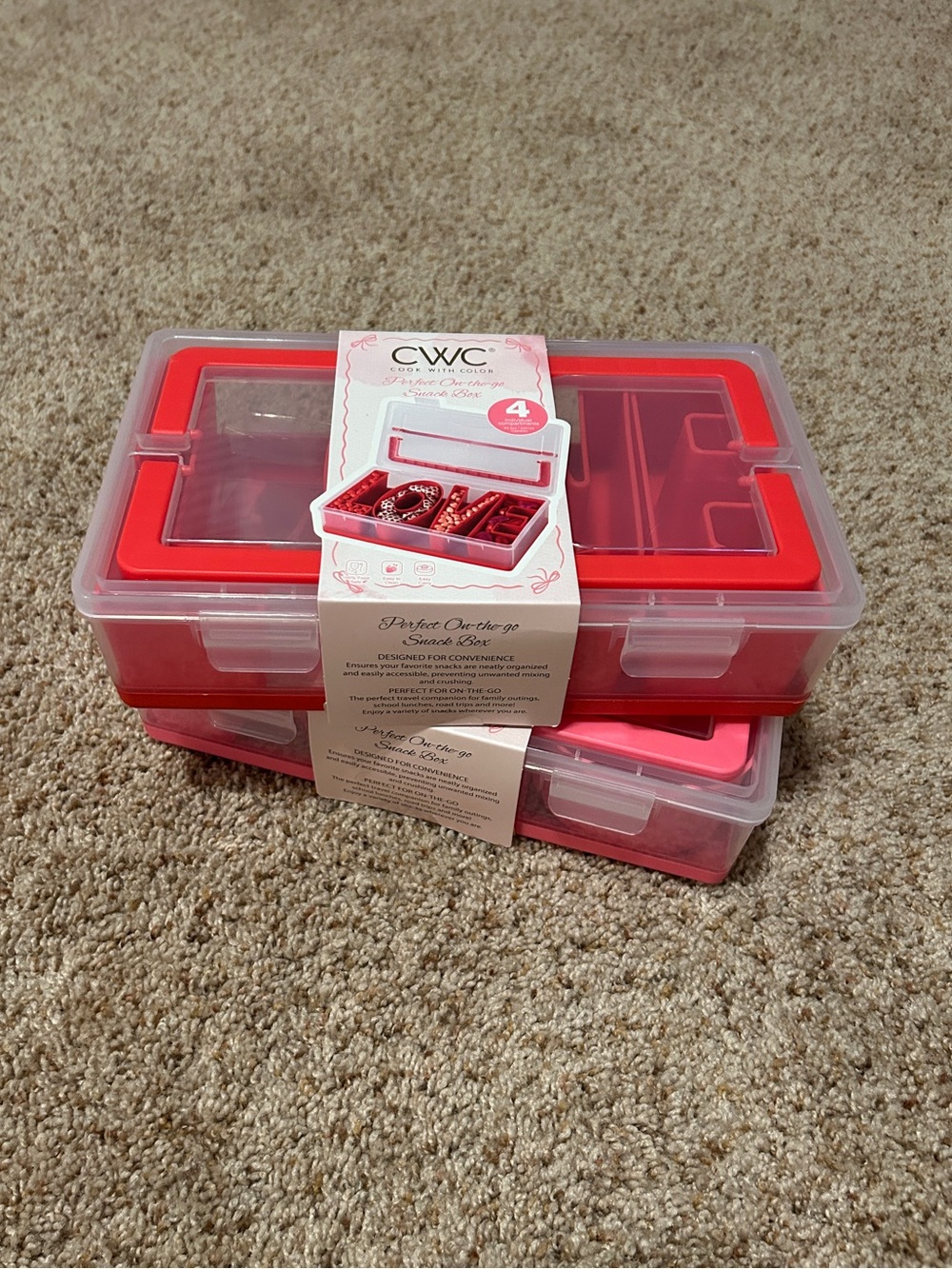 Cook With Color Valentines Snackle Box Set - Love + I ♥️ U